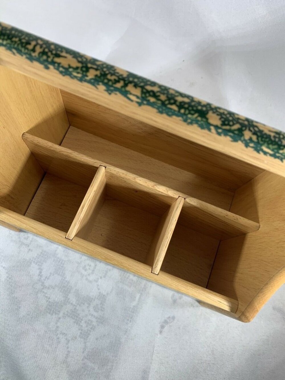 Furio Wood Flatware Napkin Caddy 9" Christmas Tree Winsome Wood Beechwood - Picture 6 of 8
